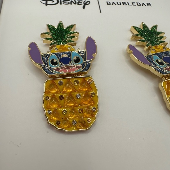 BaubleBar Disney Stitch Pineapple Earrings NIB - Picture 7 of 9